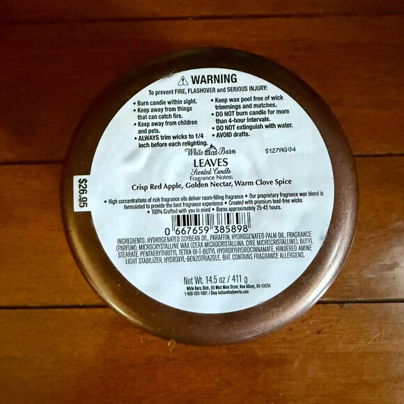 NEW LEAVES 3-Wick 14.5oz Candle Bath & Body Works - Picture 3 of 3